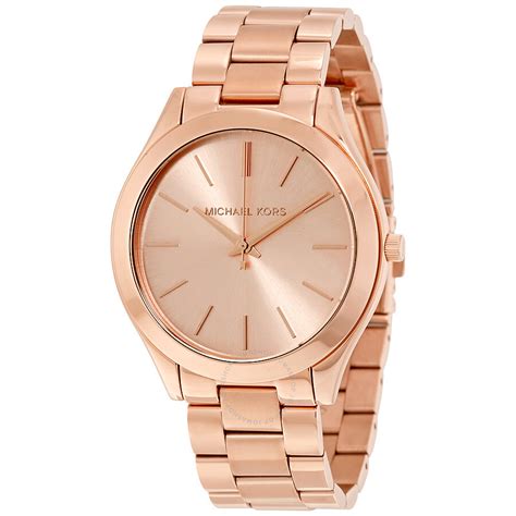 black and rose gold ladies michael kors watch|mk3197 gold.